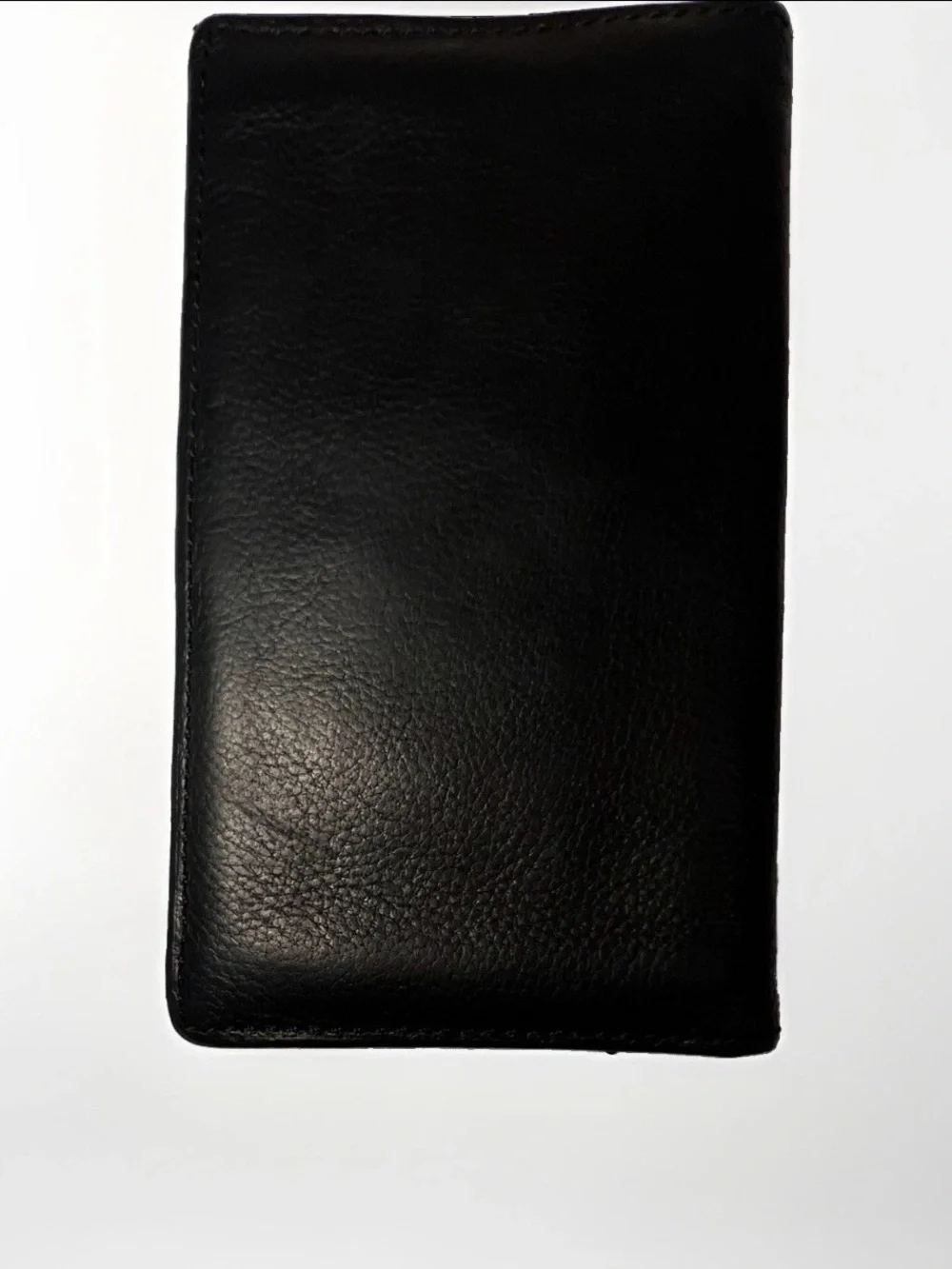 FossilLeather Passport Wallet - Black